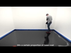 Glanzendblauw Epoxy vloercoating met metaal, glad, niet giftig, lage geur TDS