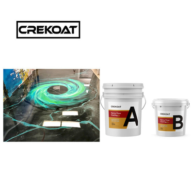 Polijst metaal epoxy vloerverf naadloze slijtagebestendige epoxycoating