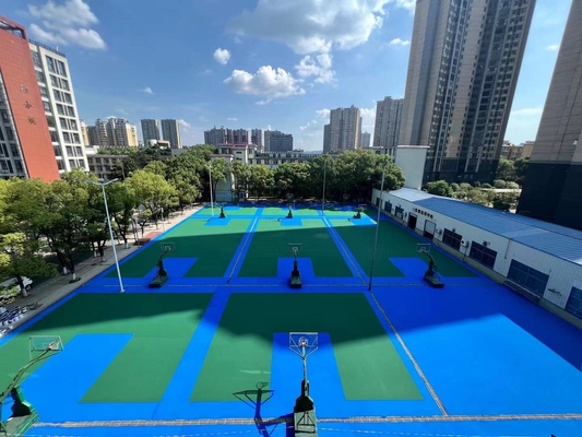 SPU Basketbal Court Sportvloercoating Silicium PU 8 mm dik