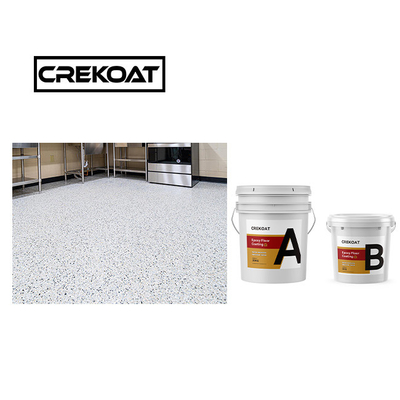 Anti-slip epoxy-kleurige vlokbedekking helder waterdicht epoxy-vloerbedekking