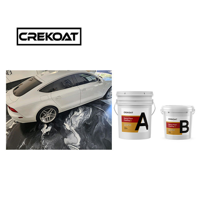Glanzendblauw Epoxy vloercoating met metaal, glad, niet giftig, lage geur TDS