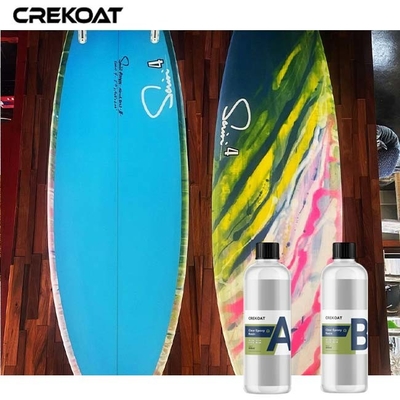 De koolstofvezels ontruimen Epoxyharsdeklagen op Houten Surfplanklamineringen