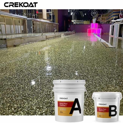 De glanzende van de de Deklaagkleur van de Vlokken Metaal Epoxyvloer Concrete Vloeren