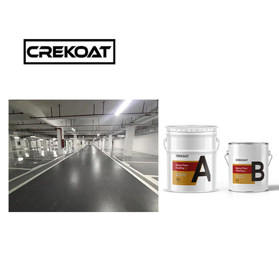 Zichtbaarheid Grijze epoxy vloerverf gegoten bovenste laag Beton coatings Sterkte
