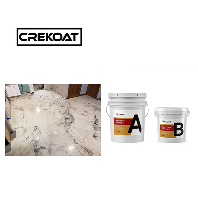 1 mm zelfnivellerende metalen epoxy vloercoating geel kleuren lage geur Eco-vriendelijk