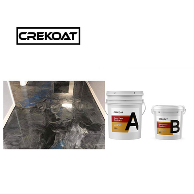Viscositeit Metaal goud vloerverf 1 mm Zwart Epoxy vloercoating naadloos