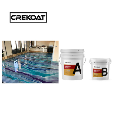 Doorzichtige waterbestendige metalen epoxy vloercoating verf ongeëvenaard naadloos