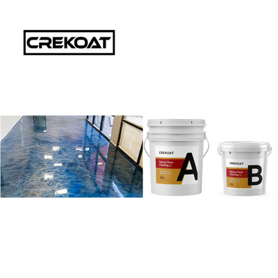 Glanzendblauw Epoxy vloercoating met metaal, glad, niet giftig, lage geur TDS