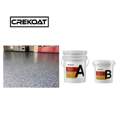 Multicolore, heldere, glanzende epoxy vloercoating
