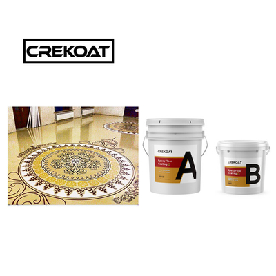 Prachtige transparante epoxy verf geharde beton epoxy verf lage geur