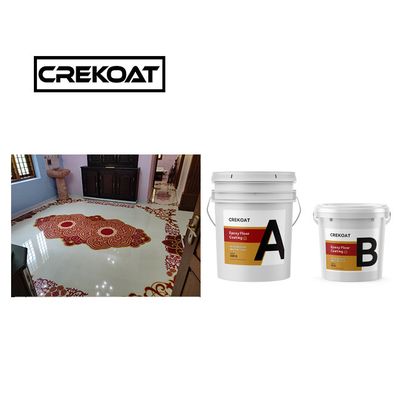 Crystal Waterproof Epoxy Harz vloercoating Absoluut immuun 3D