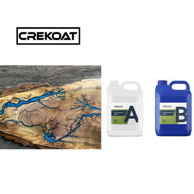 Borselwater helder diep gieten epoxyhars BPAvrij hoogglanzend voor houten tafels