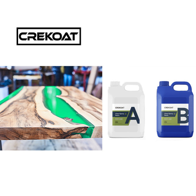 Borselwater helder diep gieten epoxyhars BPAvrij hoogglanzend voor houten tafels