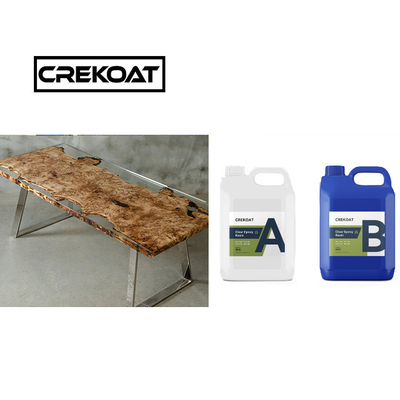 VOC-vrij, helder epoxyhars tafeltop lage geur live rand epoxyhars lange behandeling