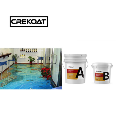Droogzuurbestendige epoxyhars vloercoating stofvrij 3 mm zelfnivellering