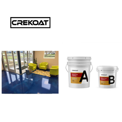Geurloze Epoxy vloerbedekking met metaal