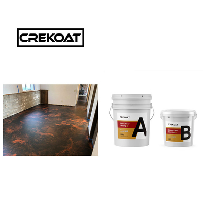 Spray- en krasbestendige epoxycoating geurloos hoogglanzend harscoating gehard