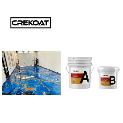 Polijst metaal epoxy vloerverf naadloze slijtagebestendige epoxycoating