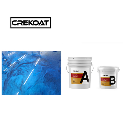 Polijst metaal epoxy vloerverf naadloze slijtagebestendige epoxycoating