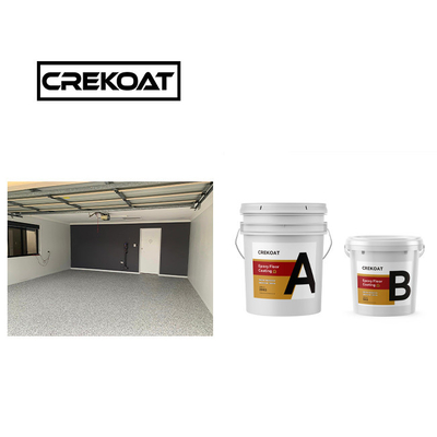 Hoge vaste stoffen Polyaspartic vloercoating / verf lage geur 1: 1 mengverhouding