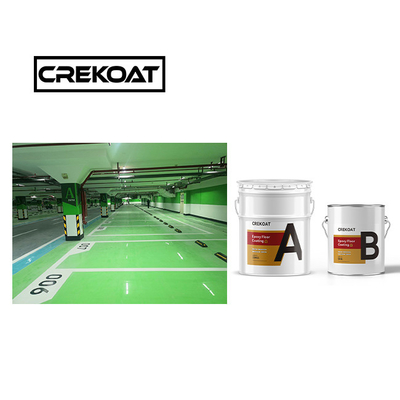 Naadloze industriële epoxy vloercoating verf 1 mm oplosmiddel gebaseerde vaste kleuren