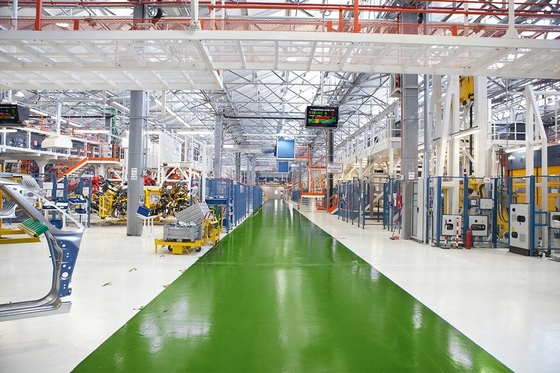 Stoere PU-urethaanvloercoating Flexibele UV-stabiliteit Twee componenten op waterbasis