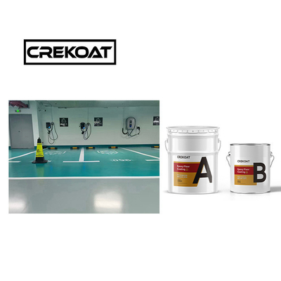 Naadloze industriële epoxy vloercoating verf 1 mm oplosmiddel gebaseerde vaste kleuren