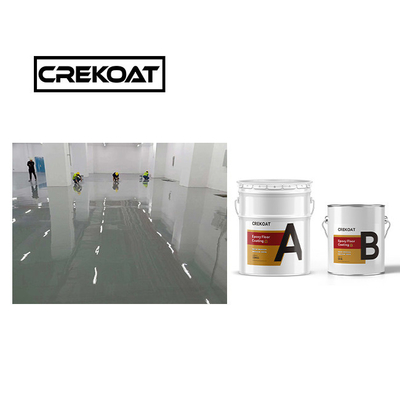 Naadloze industriële epoxy vloercoating verf 1 mm oplosmiddel gebaseerde vaste kleuren