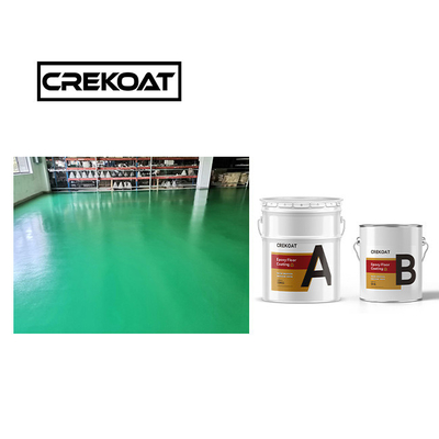 Naadloos glanzend industriële epoxy vloercoating roller toegepast hoge impact
