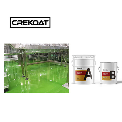 Glanzende epoxy vloerverf 3 mm Spray epoxy topcoat voor gebieden met veel verkeer