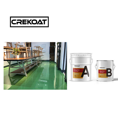 Glanzende epoxy vloerverf 3 mm Spray epoxy topcoat voor gebieden met veel verkeer