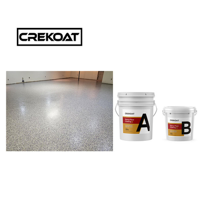 Anti-slip epoxy-kleurige vlokbedekking helder waterdicht epoxy-vloerbedekking