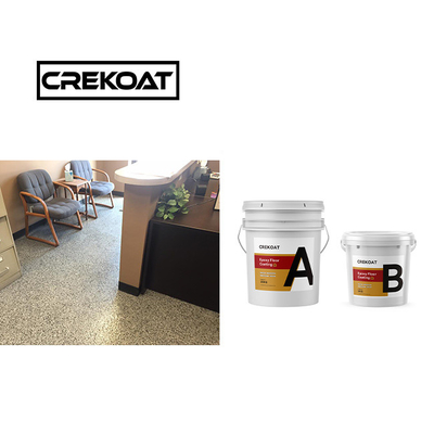 Multicolore, heldere, glanzende epoxy vloercoating