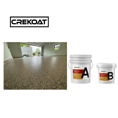 Multicolore, heldere, glanzende epoxy vloercoating