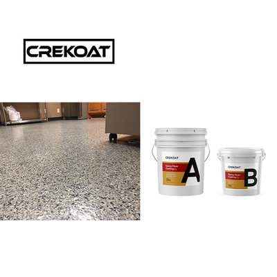 2Gewichtsgewijs Epoxyharsvloercoating Geen schil Epoxy Multi Flake Coating