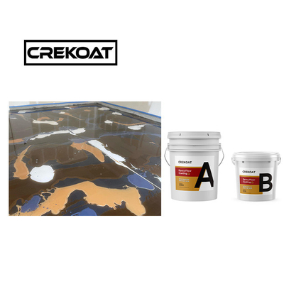 Nacreous High Gloss Metallic Epoxy Floor Coating Exotic Look Stabiliteit