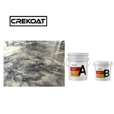 Crekoat Decoratief Beton Metalen Epoxy Floor Coating 3 mm Verhard naadloos