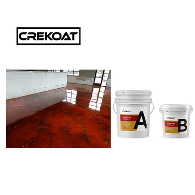 1 mm zelfnivellerende metalen epoxy vloercoating geel kleuren lage geur Eco-vriendelijk