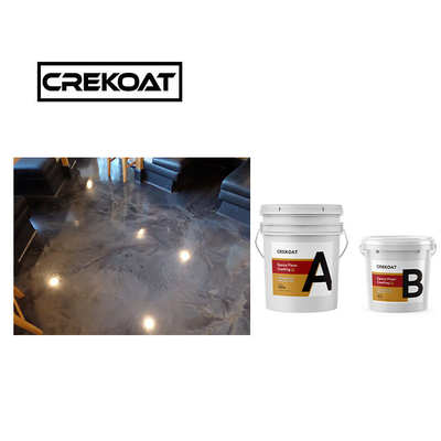 Nacreous High Gloss Metallic Epoxy Floor Coating Exotic Look Stabiliteit