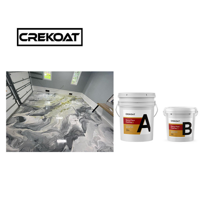 Onovertroffen countertop metalen epoxy vloercoating nul VOC naadloze hoge bouw
