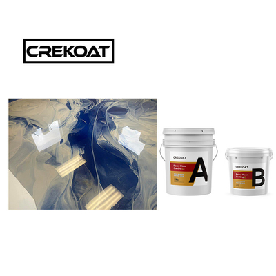 Viscositeit Metaal goud vloerverf 1 mm Zwart Epoxy vloercoating naadloos