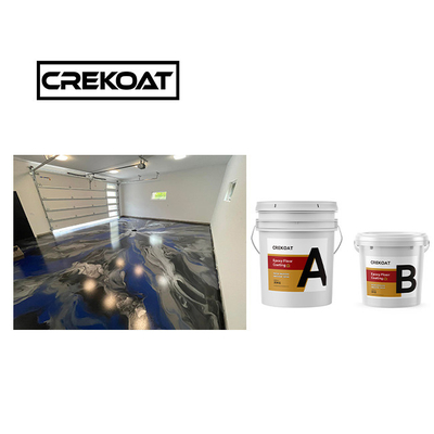 Viscositeit Metaal goud vloerverf 1 mm Zwart Epoxy vloercoating naadloos
