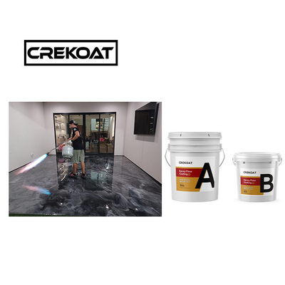 Gegote hoge vaste stoffen Rood Metalen Epoxy vloercoating Geluide hardheid