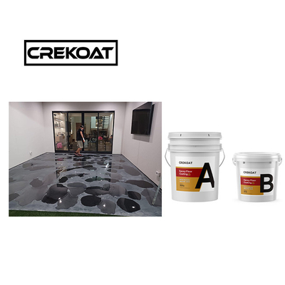 Gegote hoge vaste stoffen Rood Metalen Epoxy vloercoating Geluide hardheid