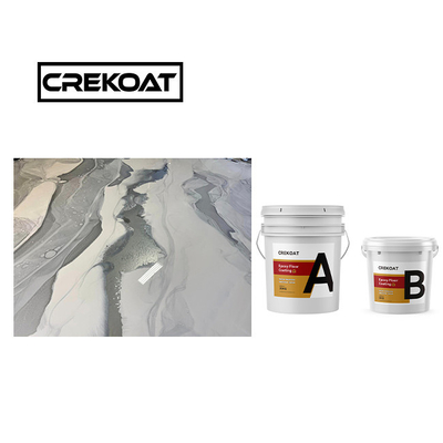 Glanzendblauw Epoxy vloercoating met metaal, glad, niet giftig, lage geur TDS