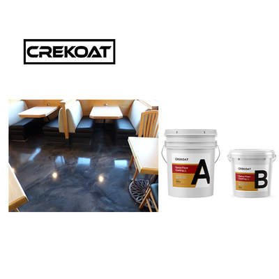 Crystal Clear Waterproof Epoxy Floor Paint 1 mm Anti-Slip Epoxy Coating Nul VOC