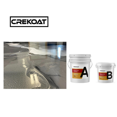 Crystal Clear Waterproof Epoxy Floor Paint 1 mm Anti-Slip Epoxy Coating Nul VOC