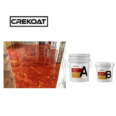 Crystal Clear Waterproof Epoxy Floor Paint 1 mm Anti-Slip Epoxy Coating Nul VOC