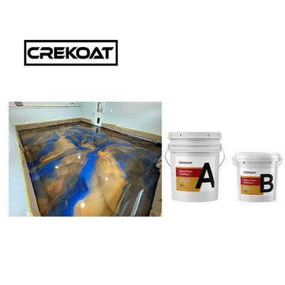 Naadloze UV-bestendige doorzichtige coating / epoxycoating 3 mm schoonmaakbaar