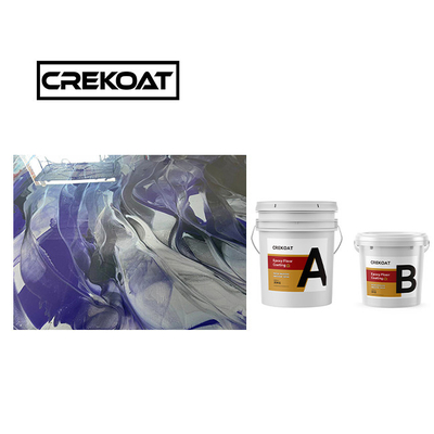 Crekoat Decoratief Beton Metalen Epoxy Floor Coating 3 mm Verhard naadloos